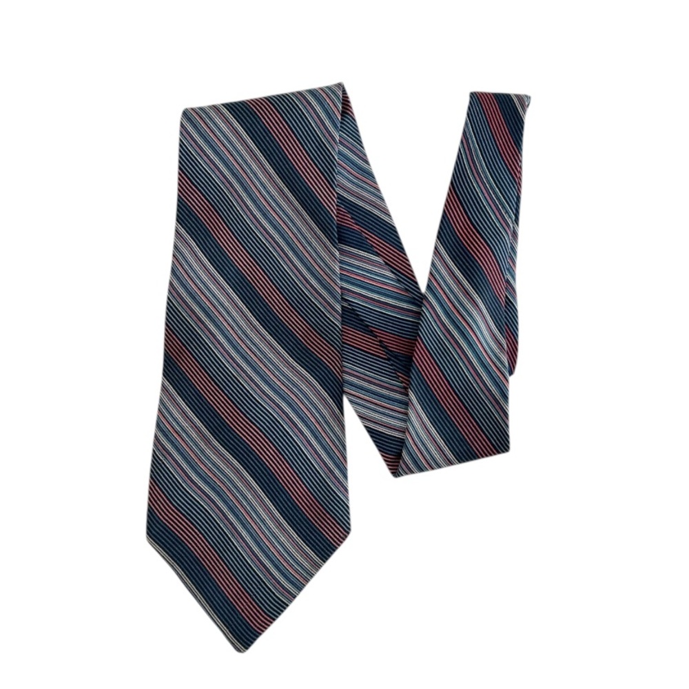 Vintage 100% Silk Striped Yves Saint Laurent Tie YSL